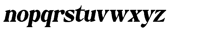 Montalvia Display Extra Bold Oblique Contrast Font LOWERCASE