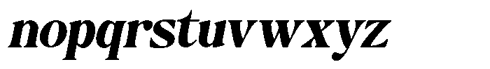 Montalvia Display Extra Bold Oblique Font LOWERCASE