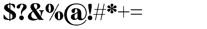 Montalvia Display Extra Bold Font OTHER CHARS