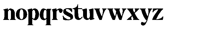Montalvia Display Extra Bold Font LOWERCASE
