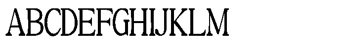 Montalvia Display Extra Light Condensed Cnt Font UPPERCASE