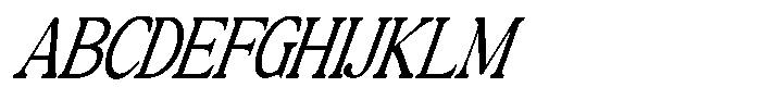 Montalvia Display Extra Light Condensed Italic Cnt Font UPPERCASE