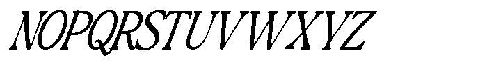 Montalvia Display Extra Light Condensed Italic Cnt Font UPPERCASE