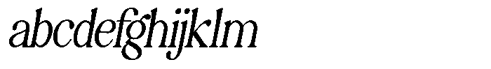 Montalvia Display Extra Light Condensed Oblique FONT