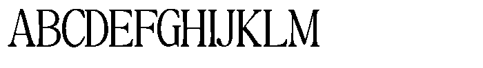 Montalvia Display Extra Light Condensed Font UPPERCASE