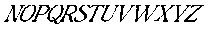 Montalvia Display Extra Light Exp Italic Cnt Font UPPERCASE
