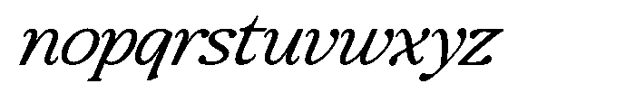 Montalvia Display Extra Light Exp Italic Cnt Font LOWERCASE
