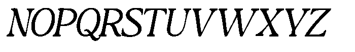 Montalvia Display Extra Light Exp Oblique Cnt Font UPPERCASE