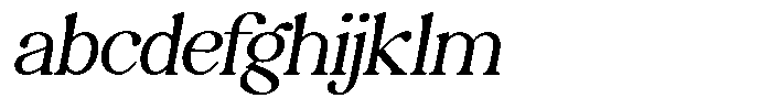 Montalvia Display Extra Light Expanded Oblique FONT