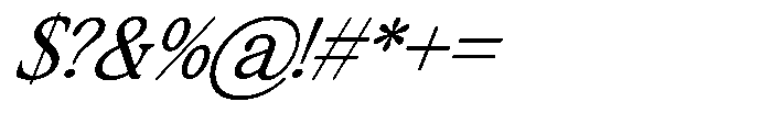 Montalvia Display Extra Light Italic Contrast Font OTHER CHARS