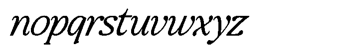 Montalvia Display Extra Light Italic Contrast Font LOWERCASE