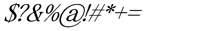 Montalvia Display Extra Light Italic Font OTHER CHARS