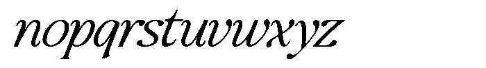 Montalvia Display Extra Light Italic Font LOWERCASE