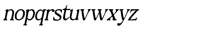 Montalvia Display Extra Light Obliq Cont Font LOWERCASE
