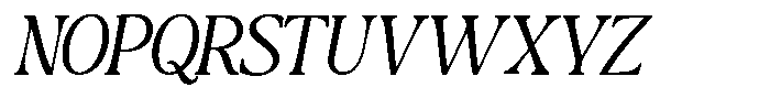 Montalvia Display Extra Light Oblique Font UPPERCASE