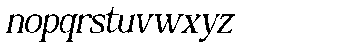 Montalvia Display Extra Light Oblique Font LOWERCASE