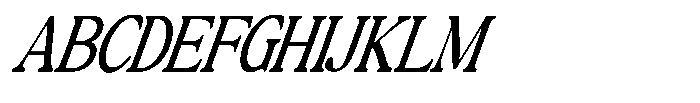 Montalvia Display Light Condensed Italic Cont Font UPPERCASE
