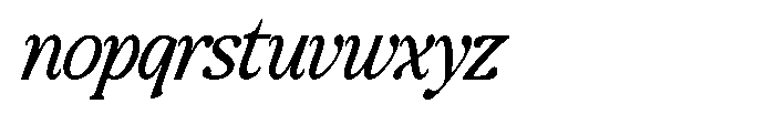Montalvia Display Light Condensed Italic Cont Font LOWERCASE