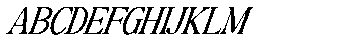 Montalvia Display Light Condensed Italic Font UPPERCASE