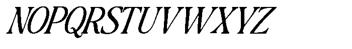 Montalvia Display Light Condensed Italic Font UPPERCASE