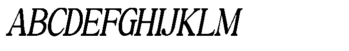 Montalvia Display Light Condensed Obliq Cnt Font UPPERCASE