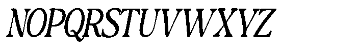 Montalvia Display Light Condensed Obliq Cnt Font UPPERCASE