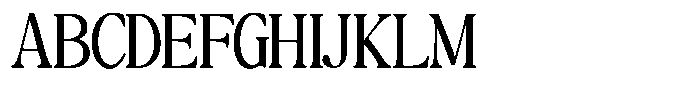 Montalvia Display Light Condensed Font UPPERCASE