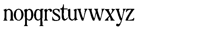 Montalvia Display Light Condensed Font LOWERCASE