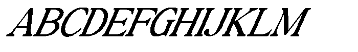 Montalvia Display Light Expanded Italic Cont Font UPPERCASE