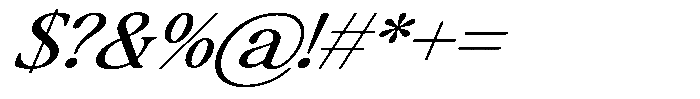 Montalvia Display Light Expanded Italic Font OTHER CHARS