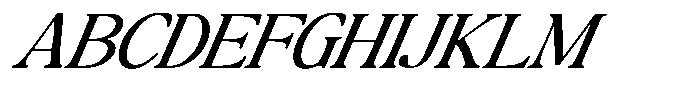 Montalvia Display Light Expanded Italic Font UPPERCASE