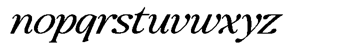 Montalvia Display Light Expanded Italic Font LOWERCASE