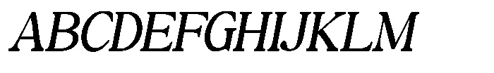 Montalvia Display Light Expanded Oblique Cont Font UPPERCASE