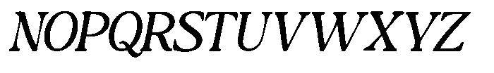 Montalvia Display Light Expanded Oblique Cont Font UPPERCASE
