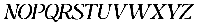 Montalvia Display Light Expanded Oblique Font UPPERCASE