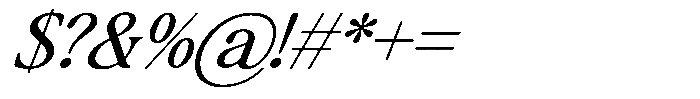 Montalvia Display Light Italic Font OTHER CHARS