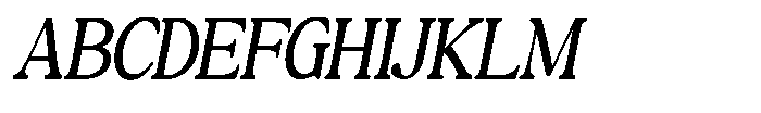 Montalvia Display Light Oblique Contrast Font UPPERCASE
