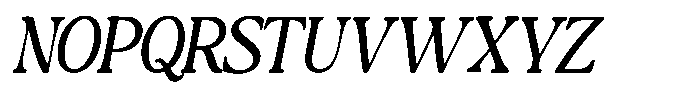 Montalvia Display Light Oblique Contrast Font UPPERCASE