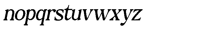 Montalvia Display Light Oblique Contrast Font LOWERCASE