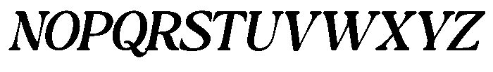 Montalvia Display Md Exp Oblique Cnt Font UPPERCASE