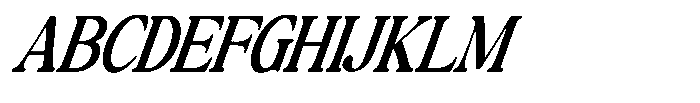 Montalvia Display Medium Condensed Italic Cnt Font UPPERCASE