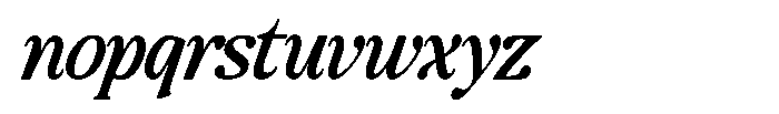 Montalvia Display Medium Condensed Italic Cnt Font LOWERCASE