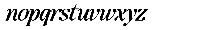 Montalvia Display Medium Condensed Italic Font LOWERCASE