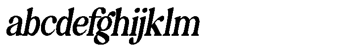 Montalvia Display Medium Condensed Obliq Cnt FONT