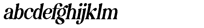Montalvia Display Medium Condensed Oblique FONT