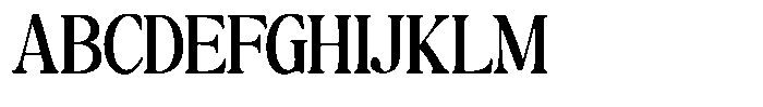 Montalvia Display Medium Condensed Font UPPERCASE
