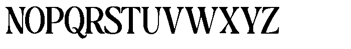 Montalvia Display Medium Condensed Font UPPERCASE