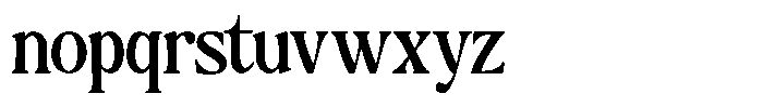 Montalvia Display Medium Condensed Font LOWERCASE