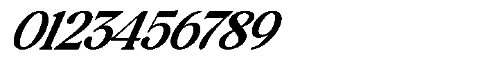Montalvia Display Medium Expanded Italic Cont Font OTHER CHARS