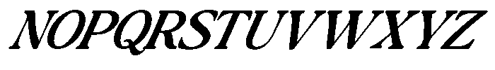 Montalvia Display Medium Expanded Italic Cont Font UPPERCASE